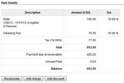 Rate Details